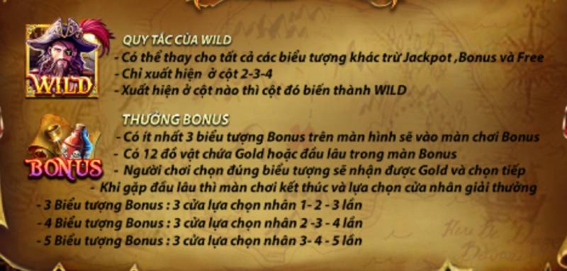 Pirate King - Jackpot Lớn, Nổ Hũ Đỉnh Cao Với Chủ Đề Cướp Biển 4 Bieu Tuong Dac Biet pirate king