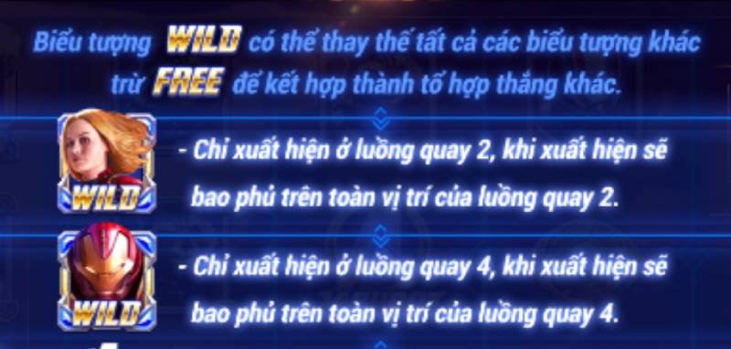Nổ Hũ Avengers - Siêu Anh Hùng Và Cơ Hội Nhận Jackpot 3 Biểu Tượng Wild (Hoang Dã)
